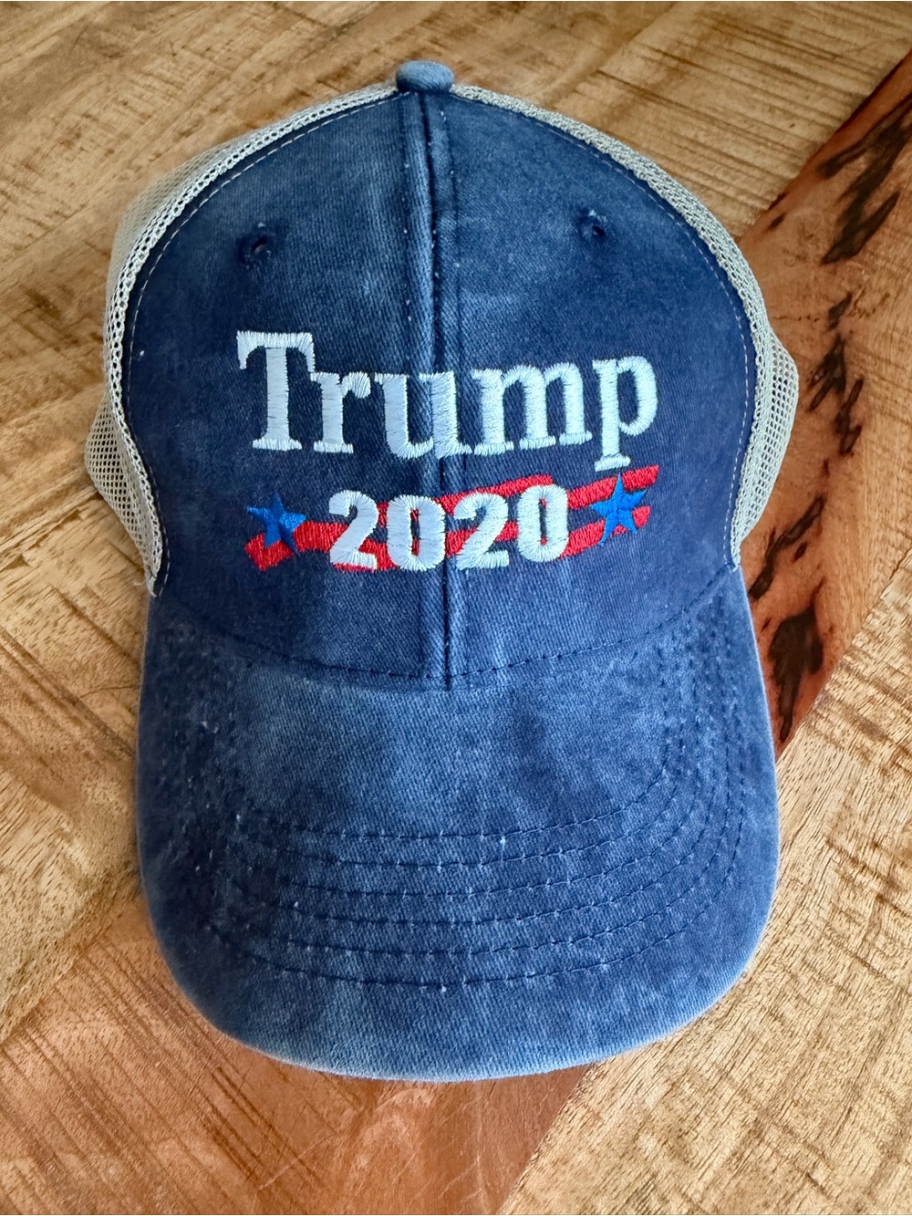Blue Trump hat
